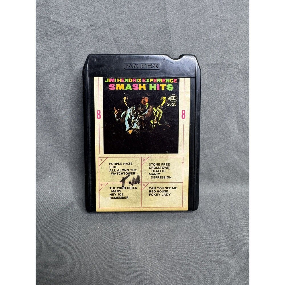 Jimi Hendrix Experience Smash Hits 8-Track Reprise M82025 Purple Haze AMPEX USA